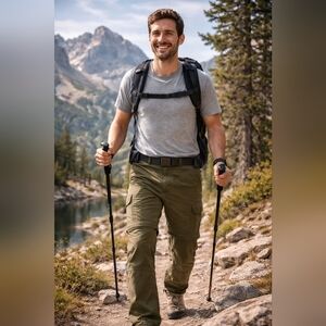 The North Face Men’s Convertible Hiking Cargo Pants | Olive XXL Tall | Like New